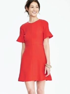 Red Loft Shift Dress